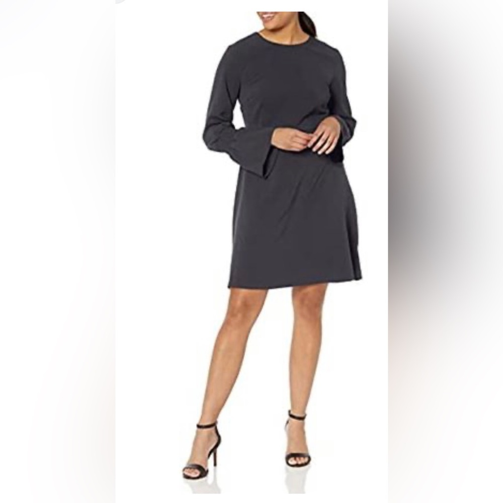 LARK & RO BLACK DRESS LACE BELL SLEEVE - XL
